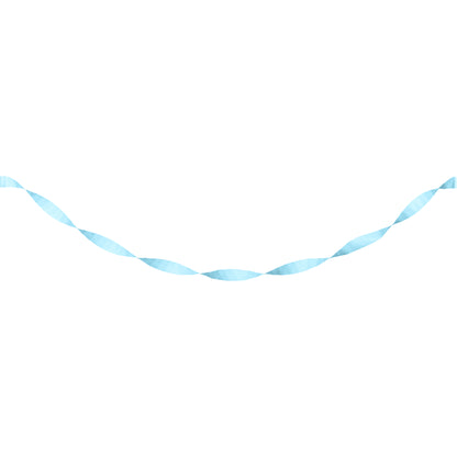 Pastel Blue Crepe Streamer 12 ct