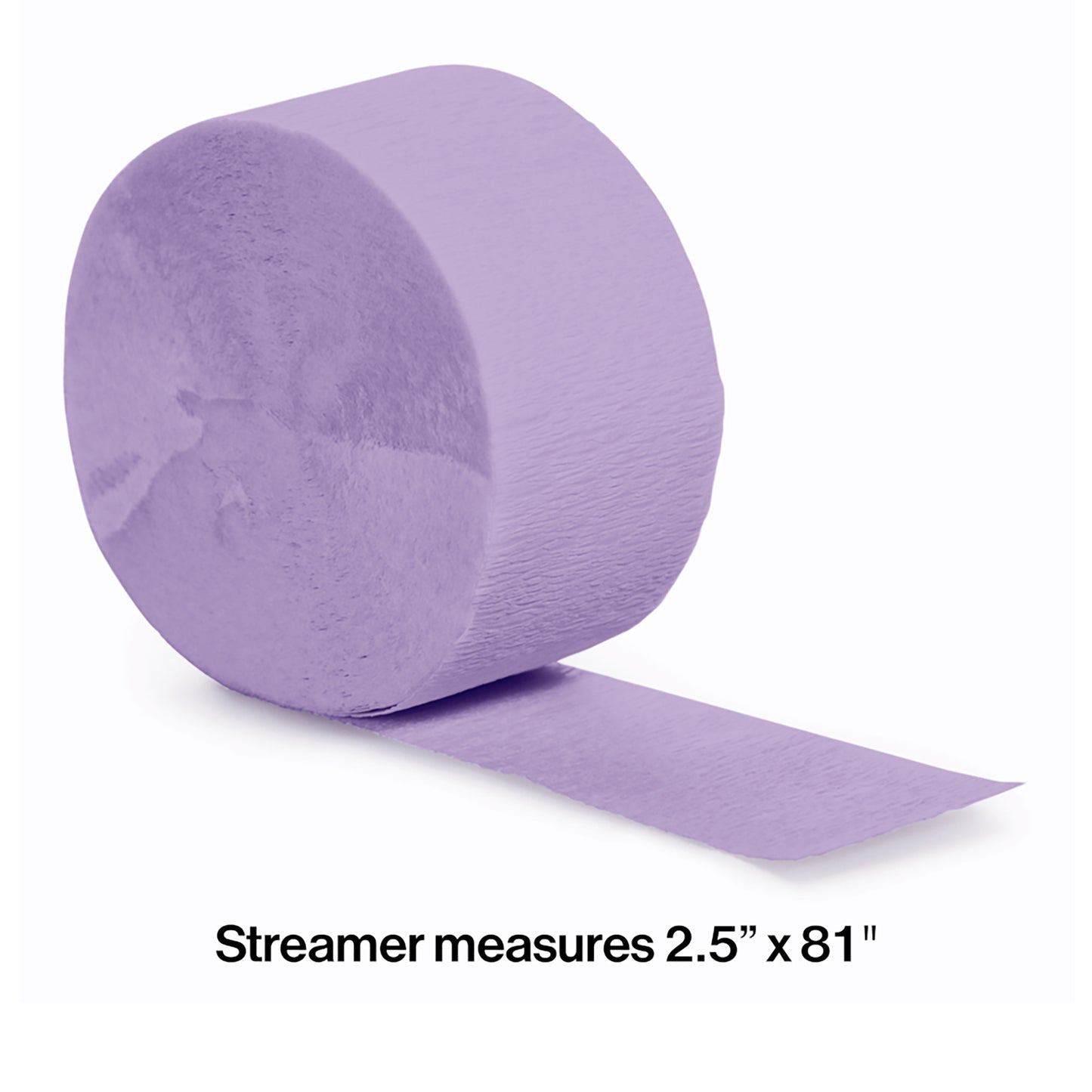 Luscious Lavender Crepe Streamer 12 ct