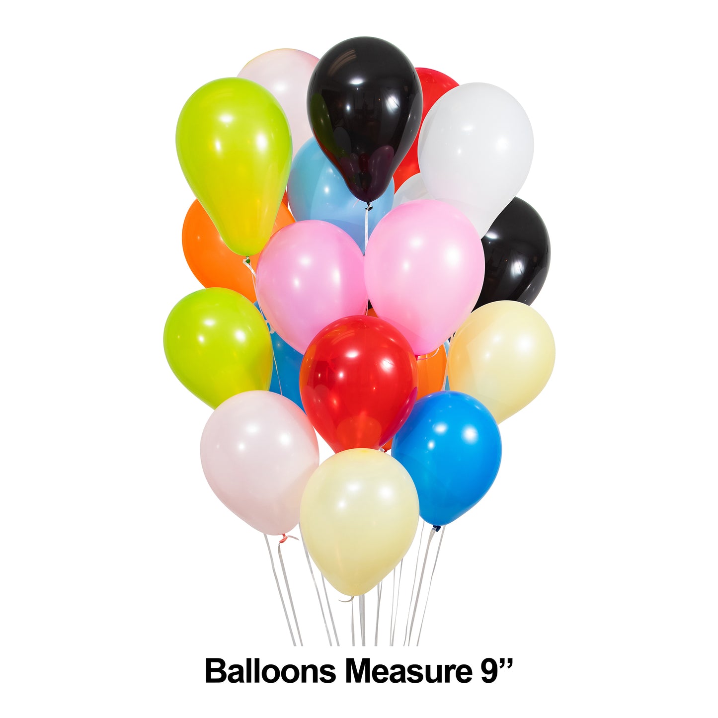 Assorted 9" Latex Balloons 240 ct