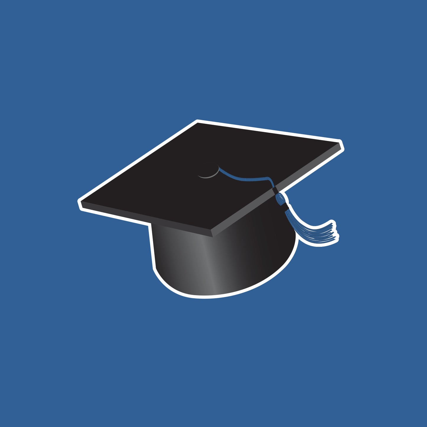 Graduation Card Boxes, Blue 6 ct