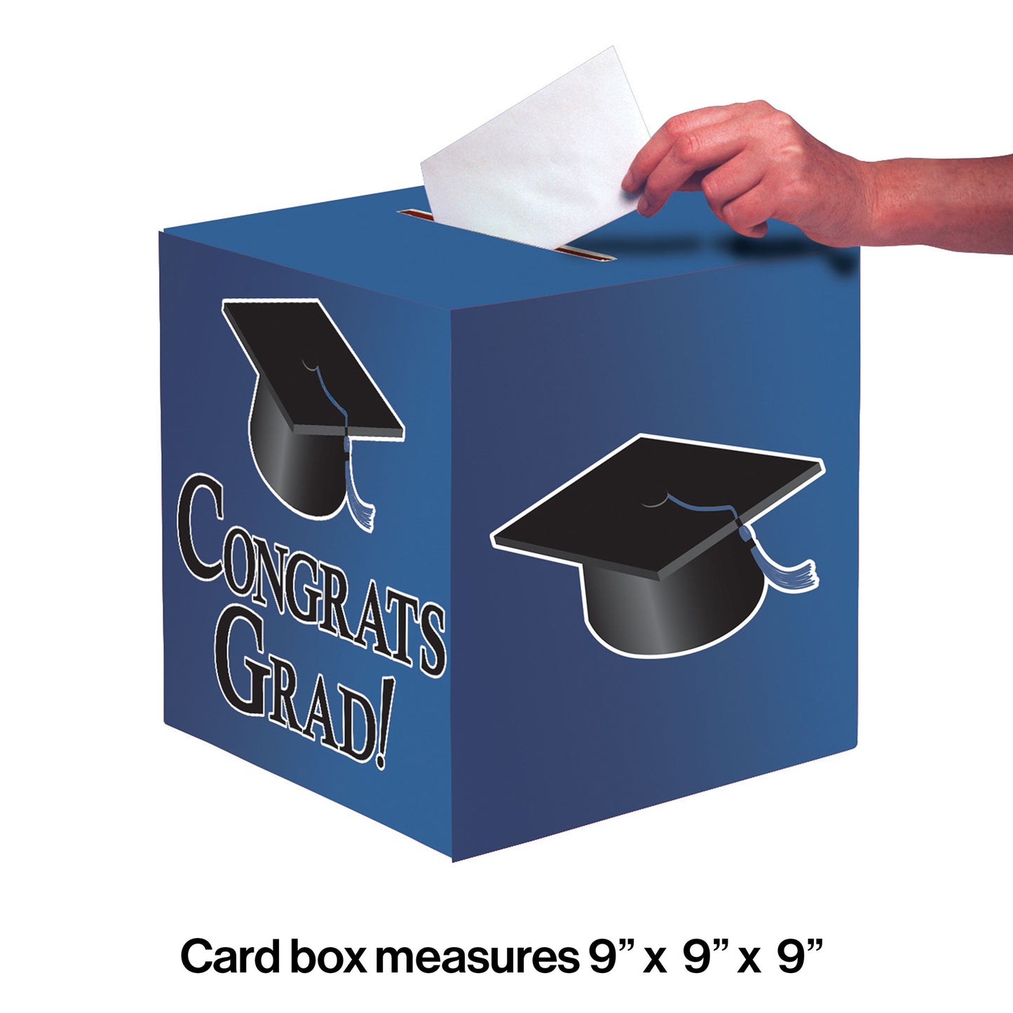 Graduation Card Boxes, Blue 6 ct