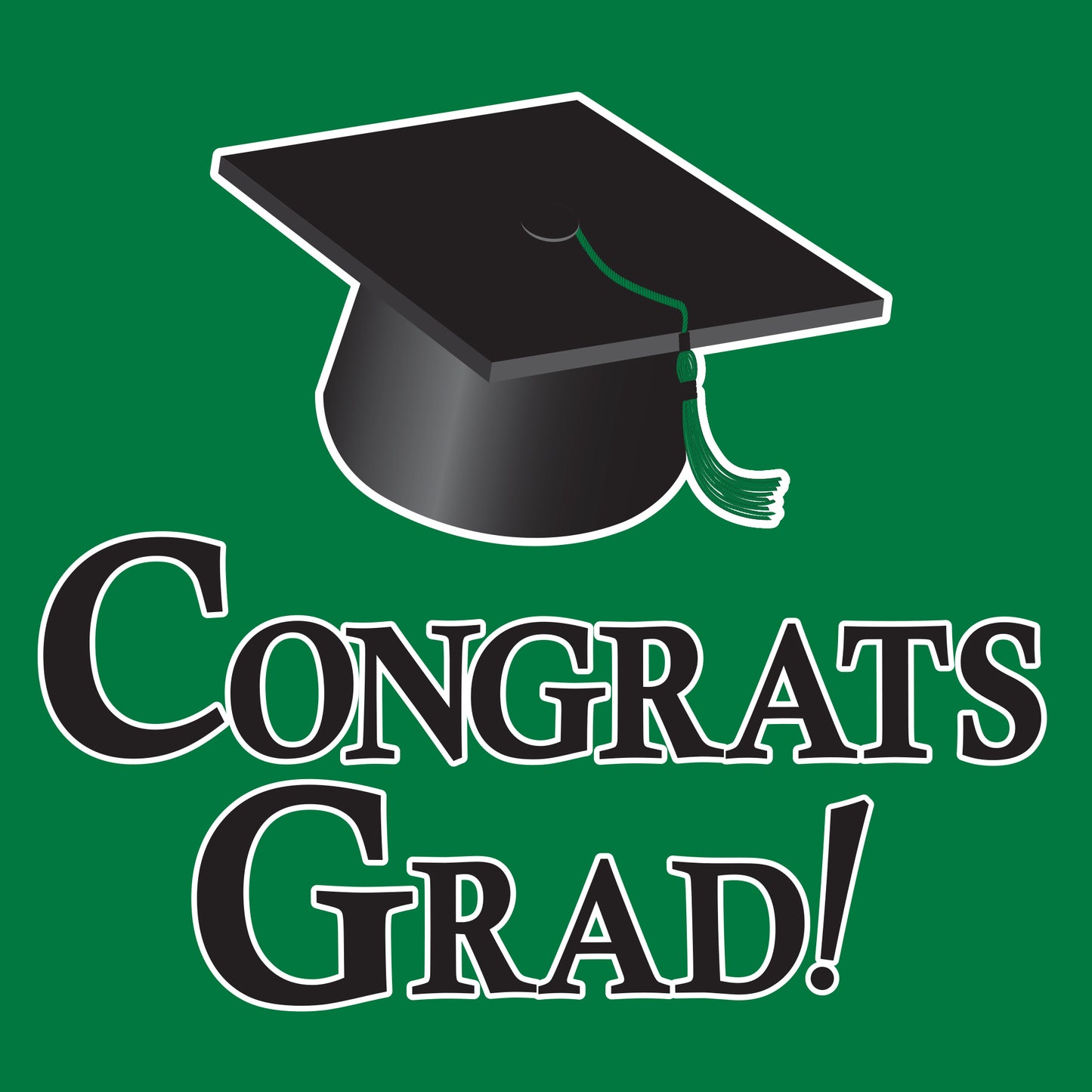 Graduation Card Boxes Green 6 ct