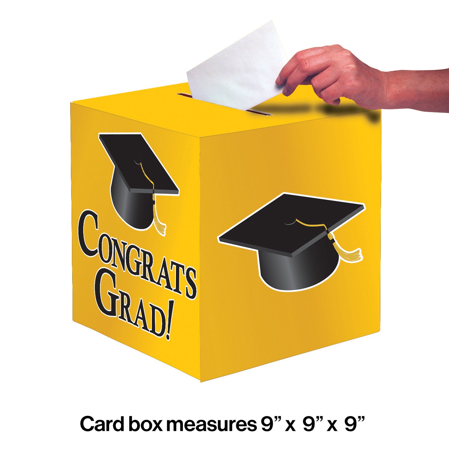 Graduation Card Boxes Yellow 6 ct