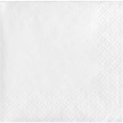 White 2-Ply Beverage Napkins 600 ct