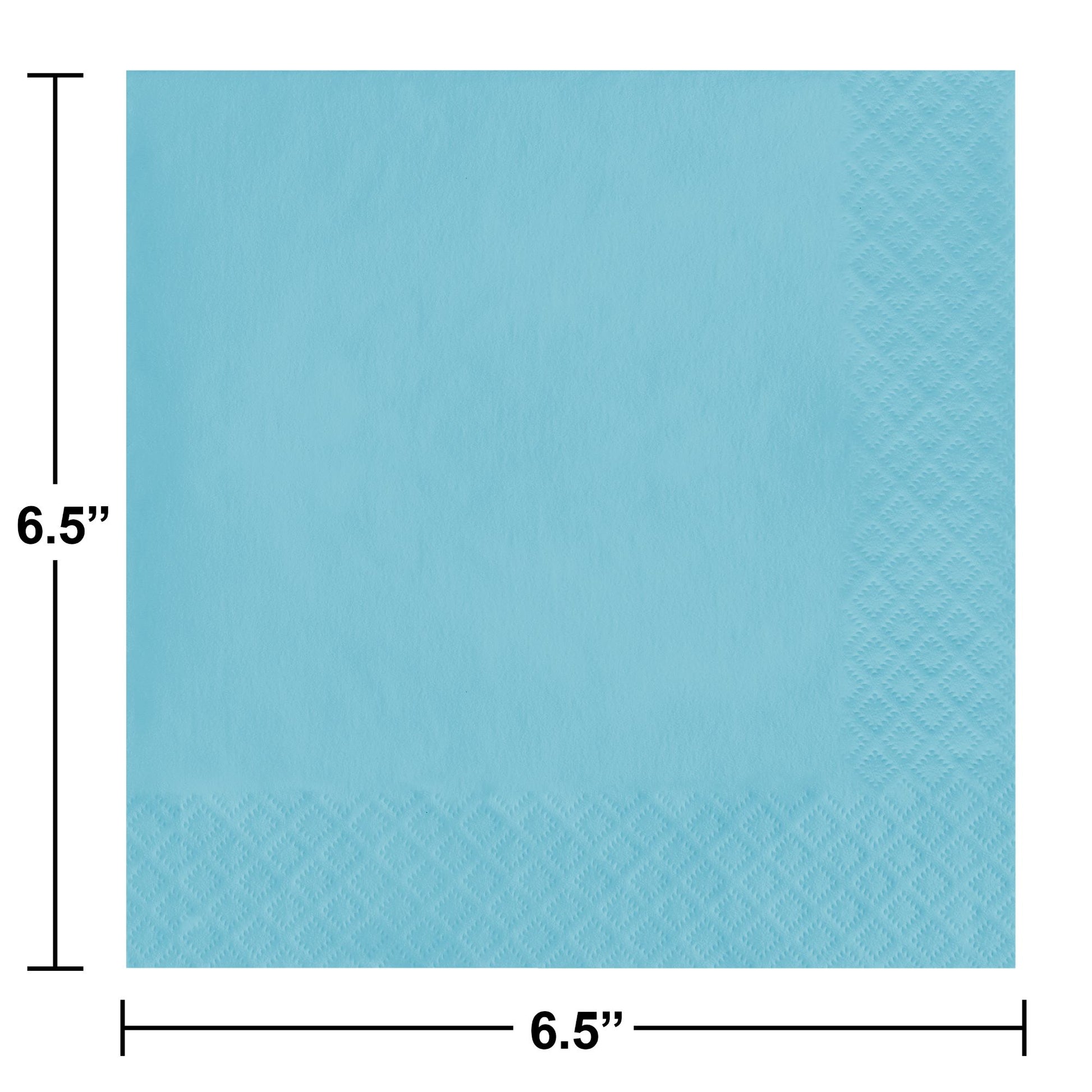Pastel Blue 2-Ply Luncheon Napkins 600 ct Dimension Image