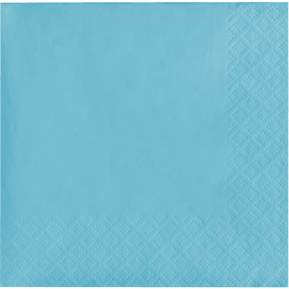 Pastel Blue 2-Ply Beverage Napkins 600 ct