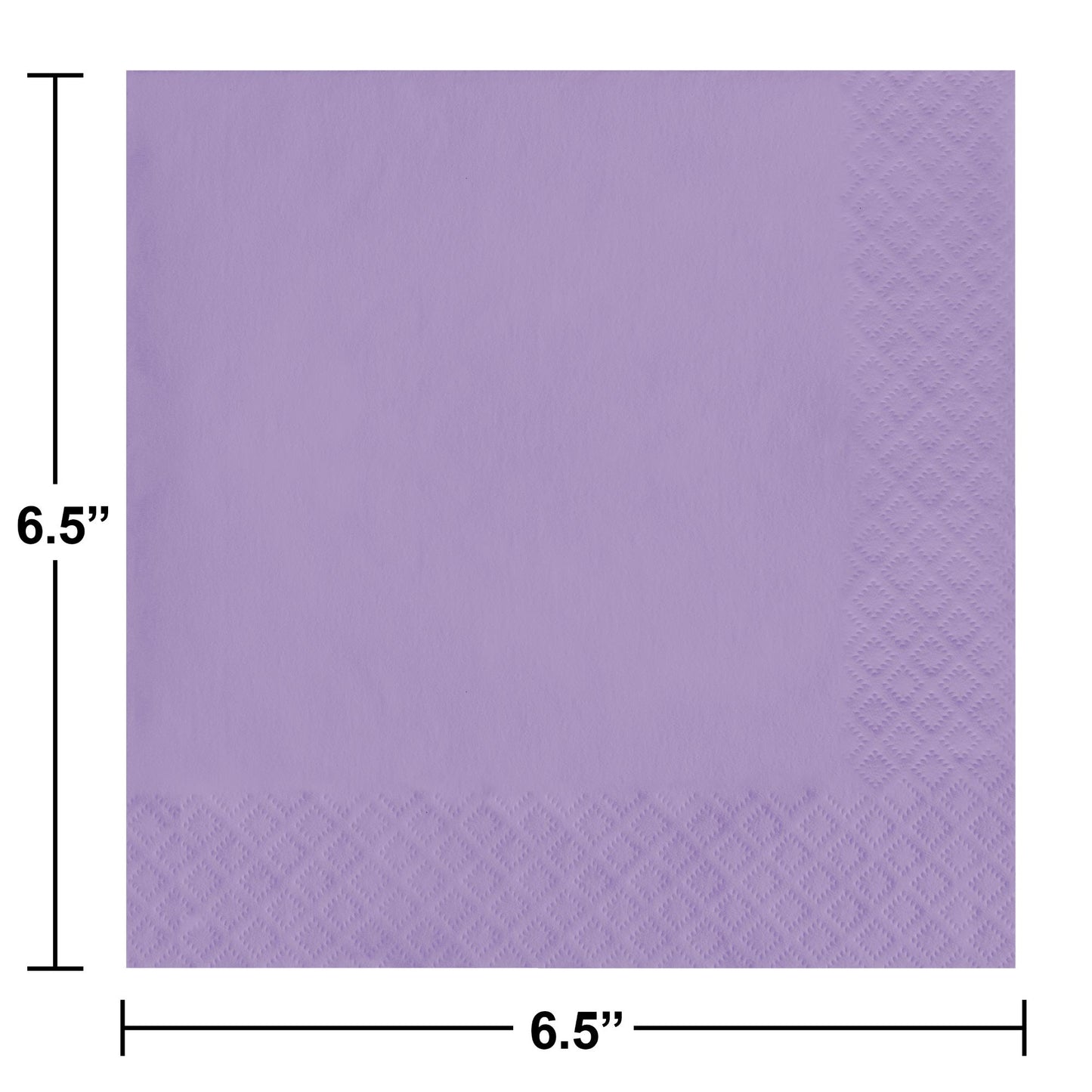 Luscious Lavender 2-Ply Luncheon Napkins 600 ct Dimension Image