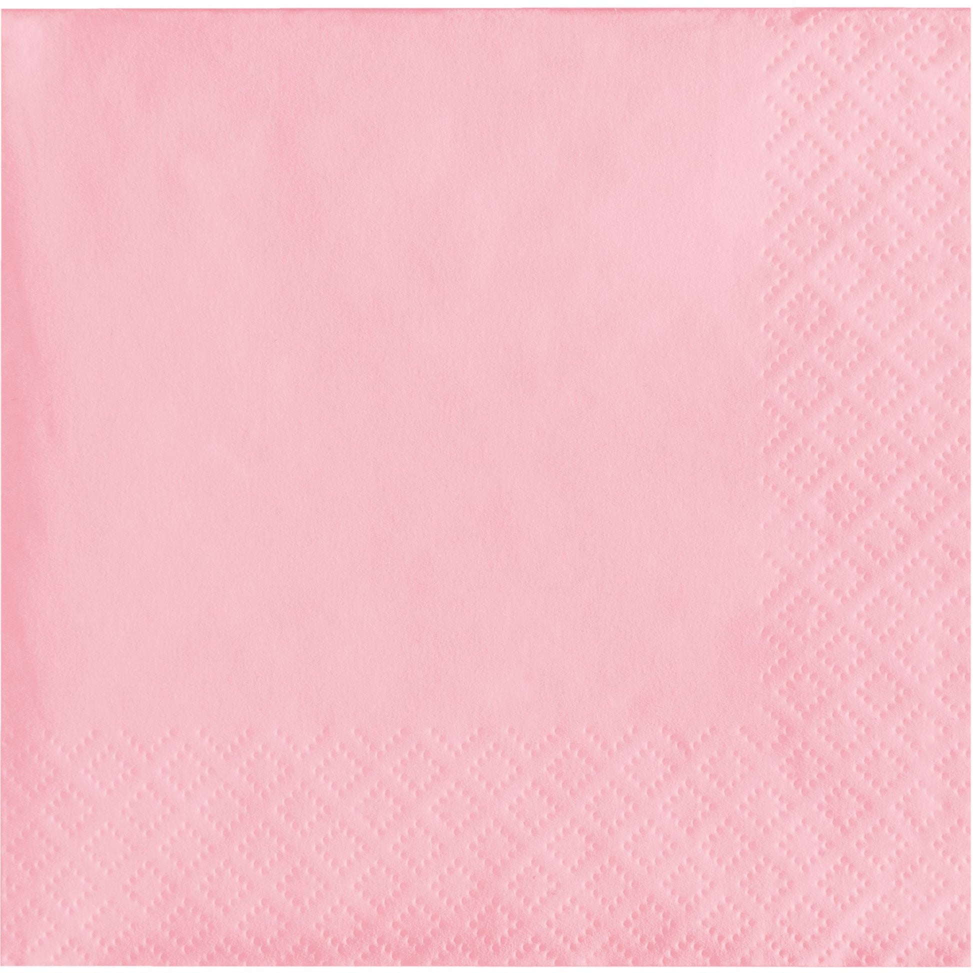 Classic Pink 2-Ply Beverage Napkins 600 ct
