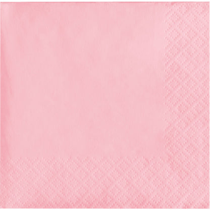 Classic Pink 2-Ply Beverage Napkins 600 ct