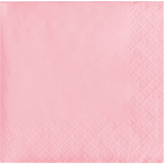Classic Pink 2-Ply Beverage Napkins 600 ct