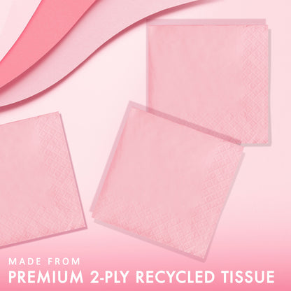 Classic Pink 2-Ply Beverage Napkins 600 ct Feature Image