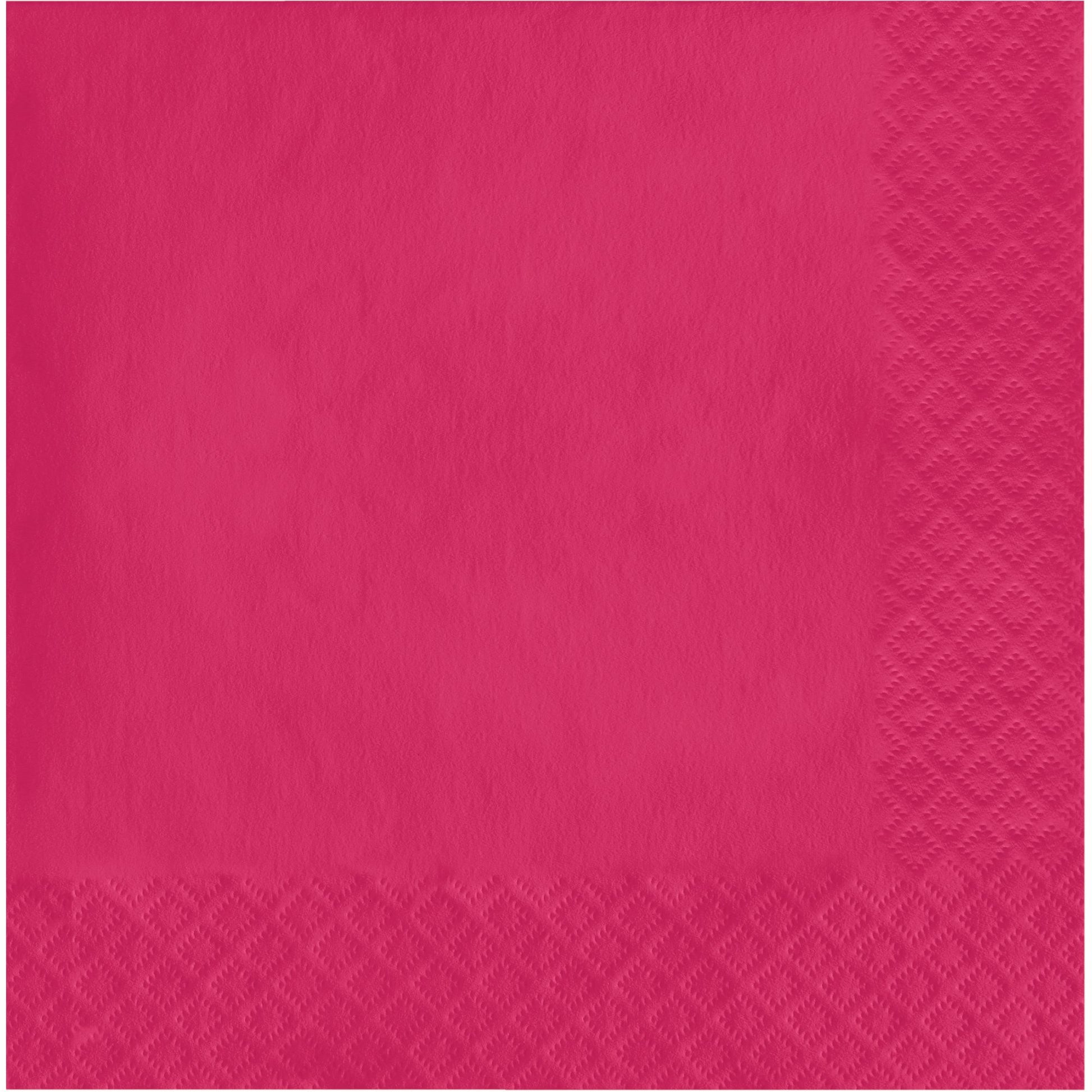 Hot Magenta 2-Ply Luncheon Napkins 600 ct