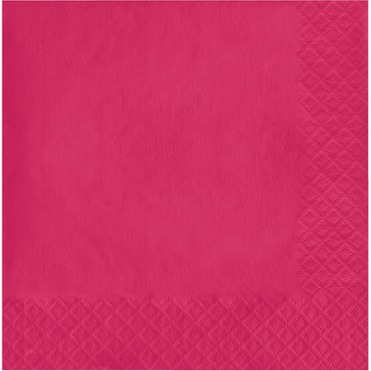 Hot Magenta 2-Ply Luncheon Napkins 600 ct