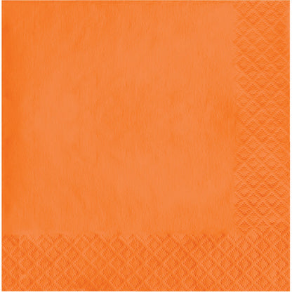 Sunkissed Orange 2-Ply Luncheon Napkins 600 ct