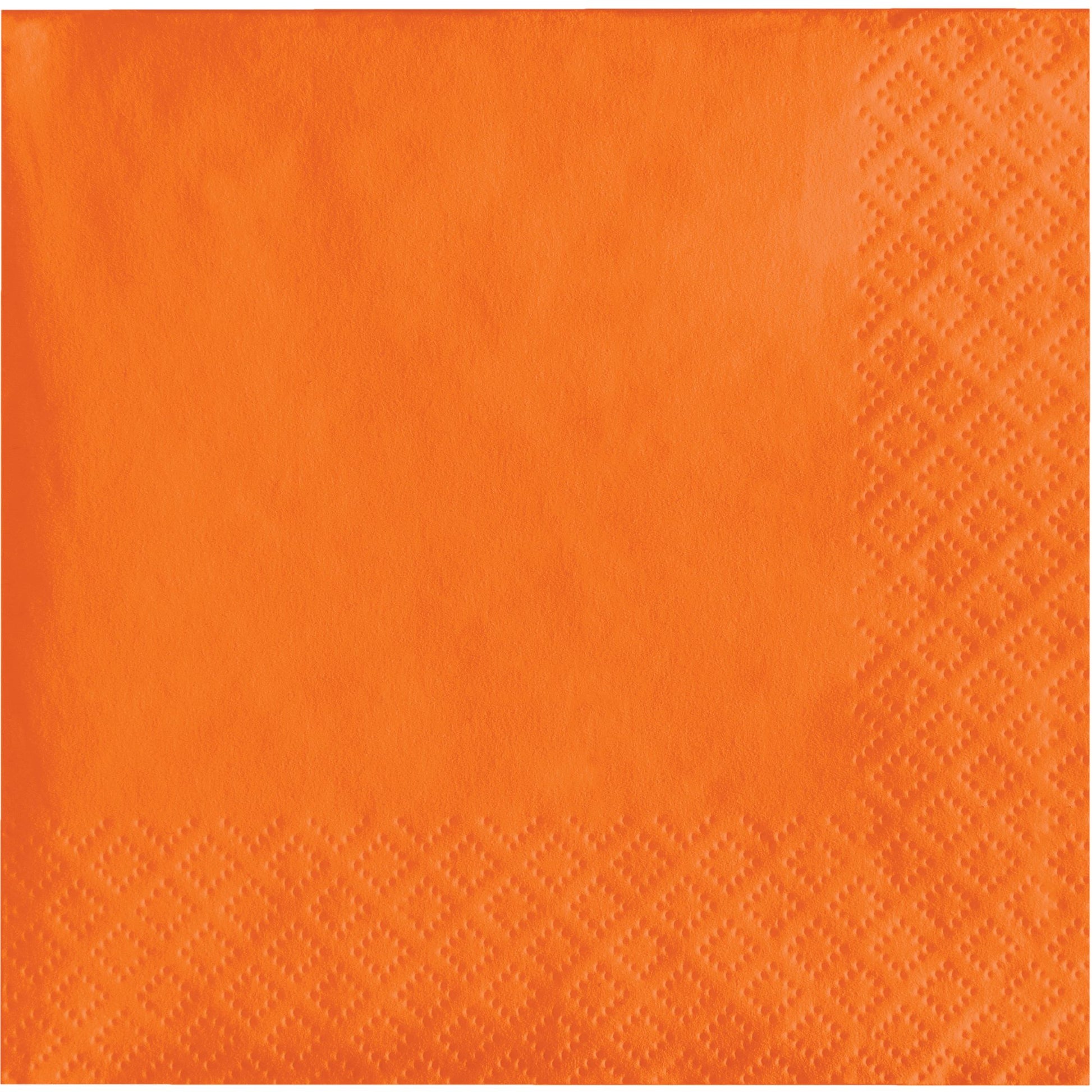 Sunkissed Orange 2-Ply Beverage Napkins 600 ct