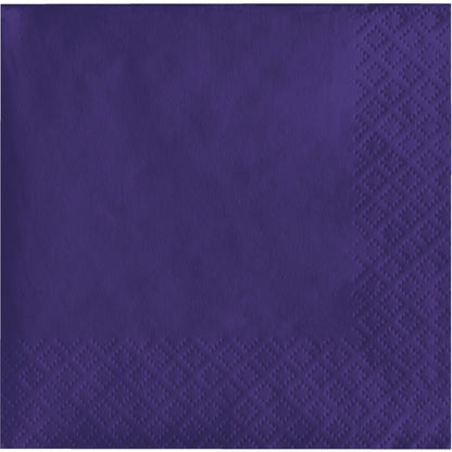 Purple 2-Ply Beverage Napkins 600 ct