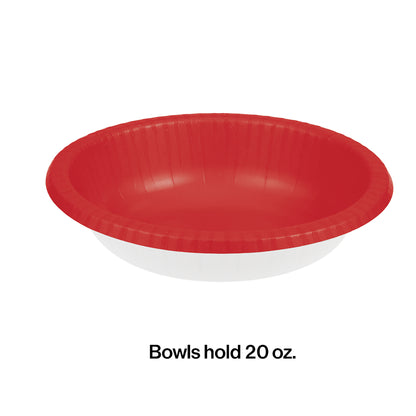 Classic Red Paper Bowls 200 ct