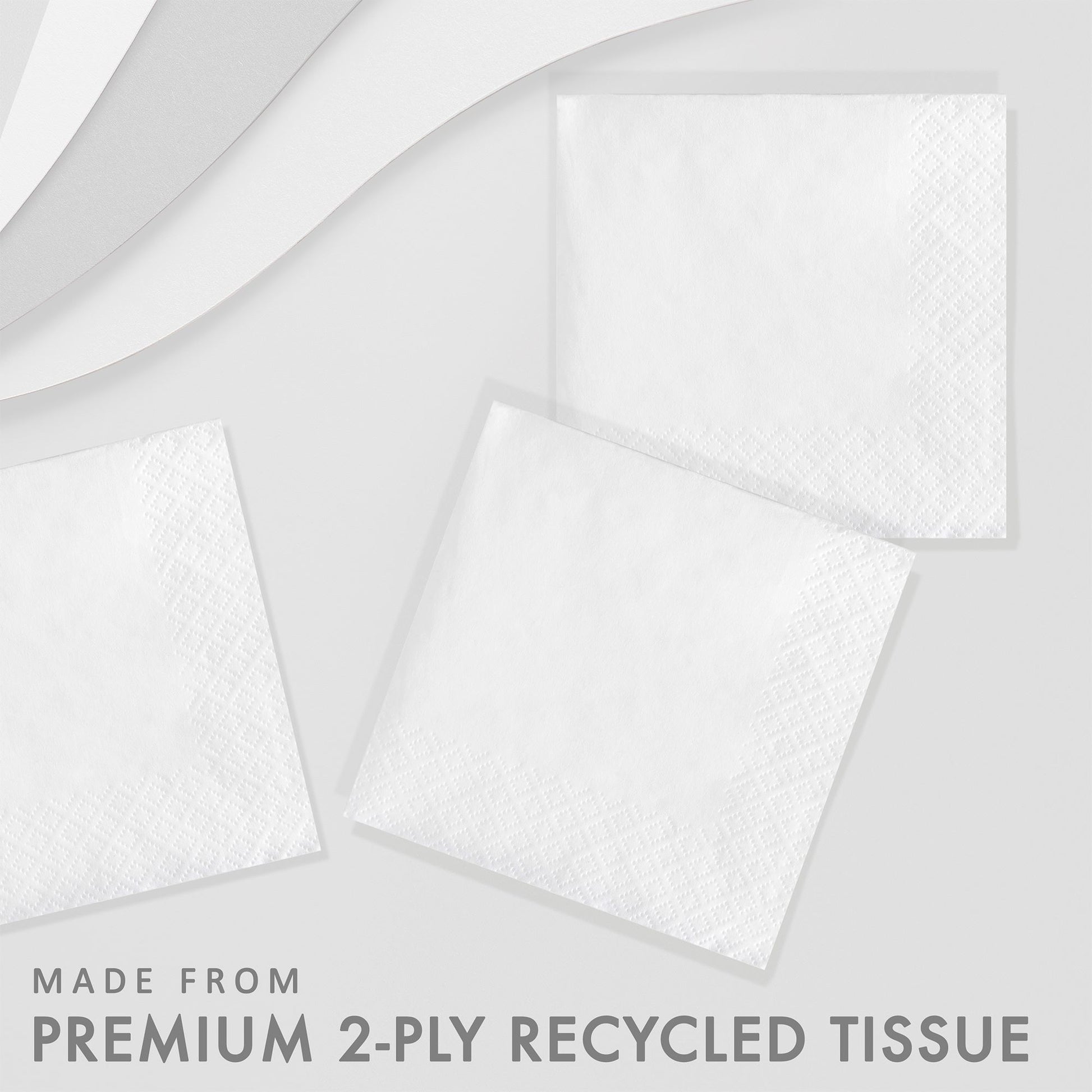 White 2-Ply Beverage Napkins 1,200 ct Feature Image