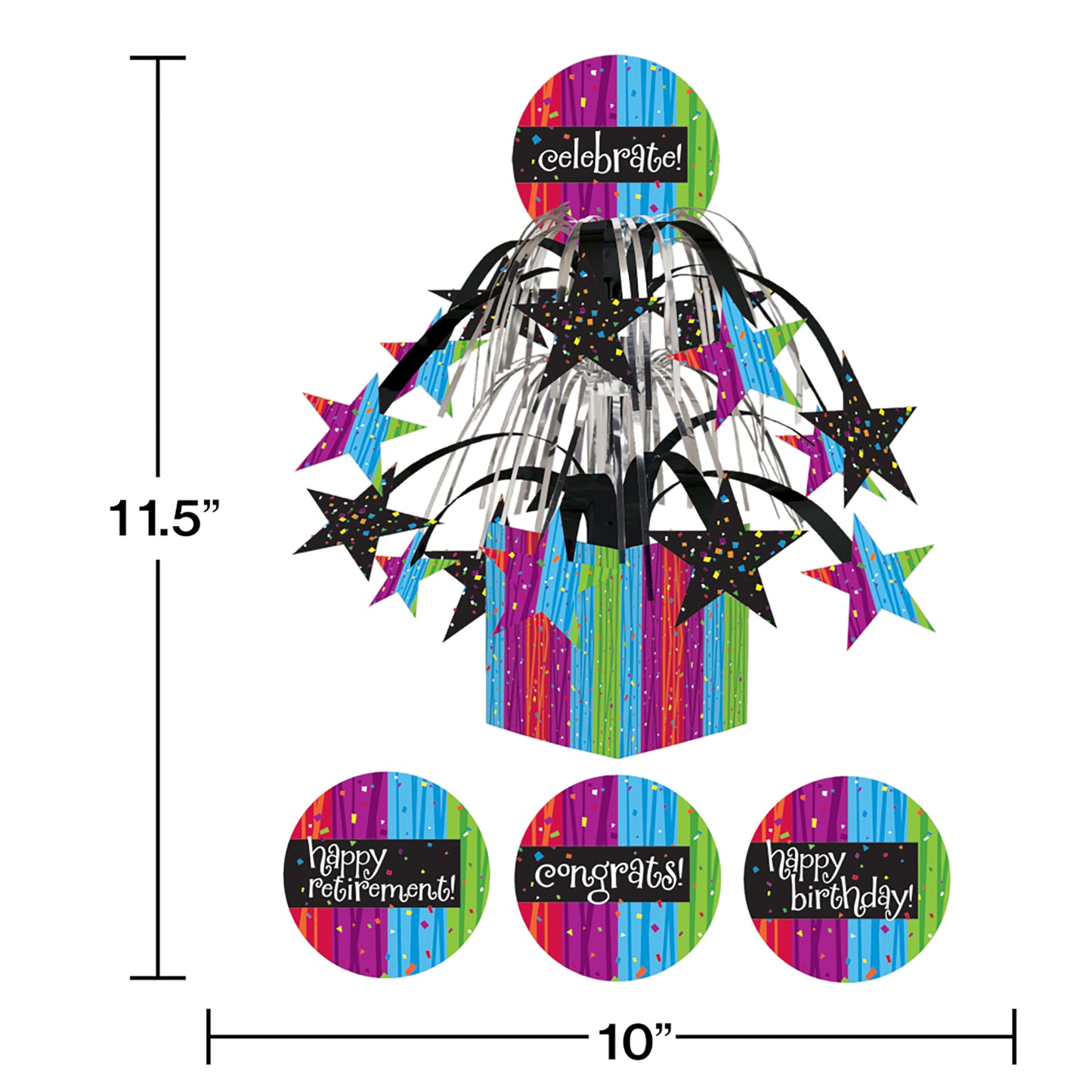 Milestone Celebrations Centerpieces 6 ct