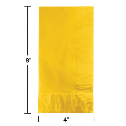 School Bus Yellow 2-Ply Dinner Napkins 600 ct