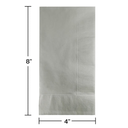 Shimmering Silver 2-Ply Dinner Napkins 600 ct