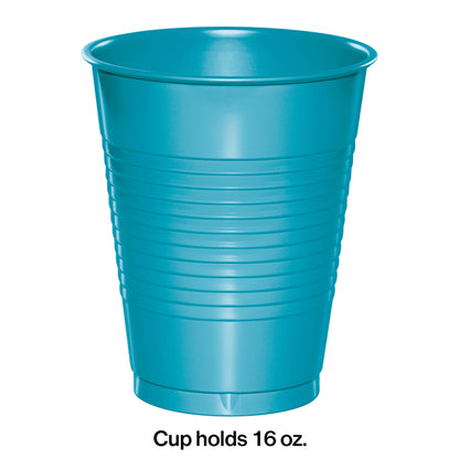 Bermuda Blue 16 oz Plastic Cups 240 ct