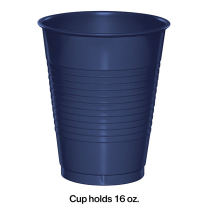Navy 16 oz Plastic Cups 240 ct
