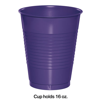 Purple 16 oz Plastic Cups 240 ct