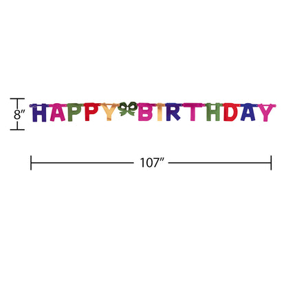 Large Happy Birthday Party Banners 12 ct