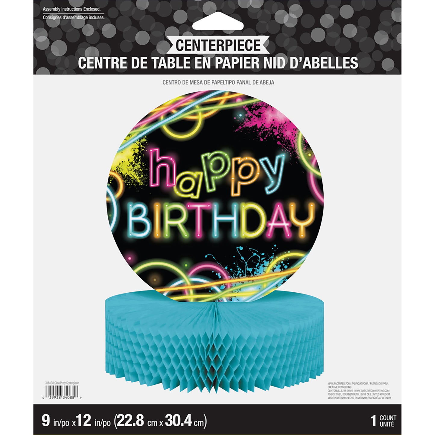 Glow Party Centerpieces 6 ct