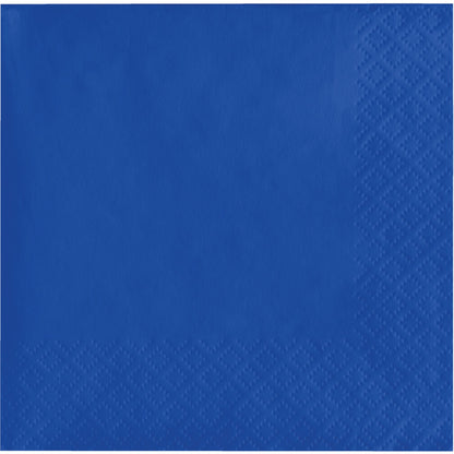 Cobalt Blue 2-Ply Beverage Napkins 1200 ct