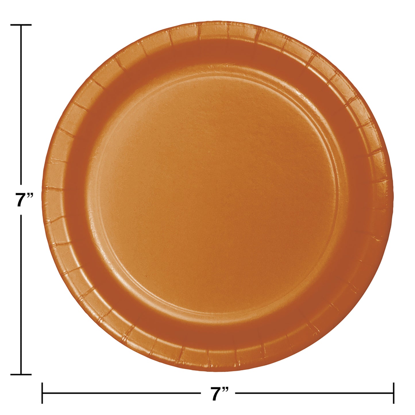 Pumpkin Spice Orange Dessert Plates 240 ct