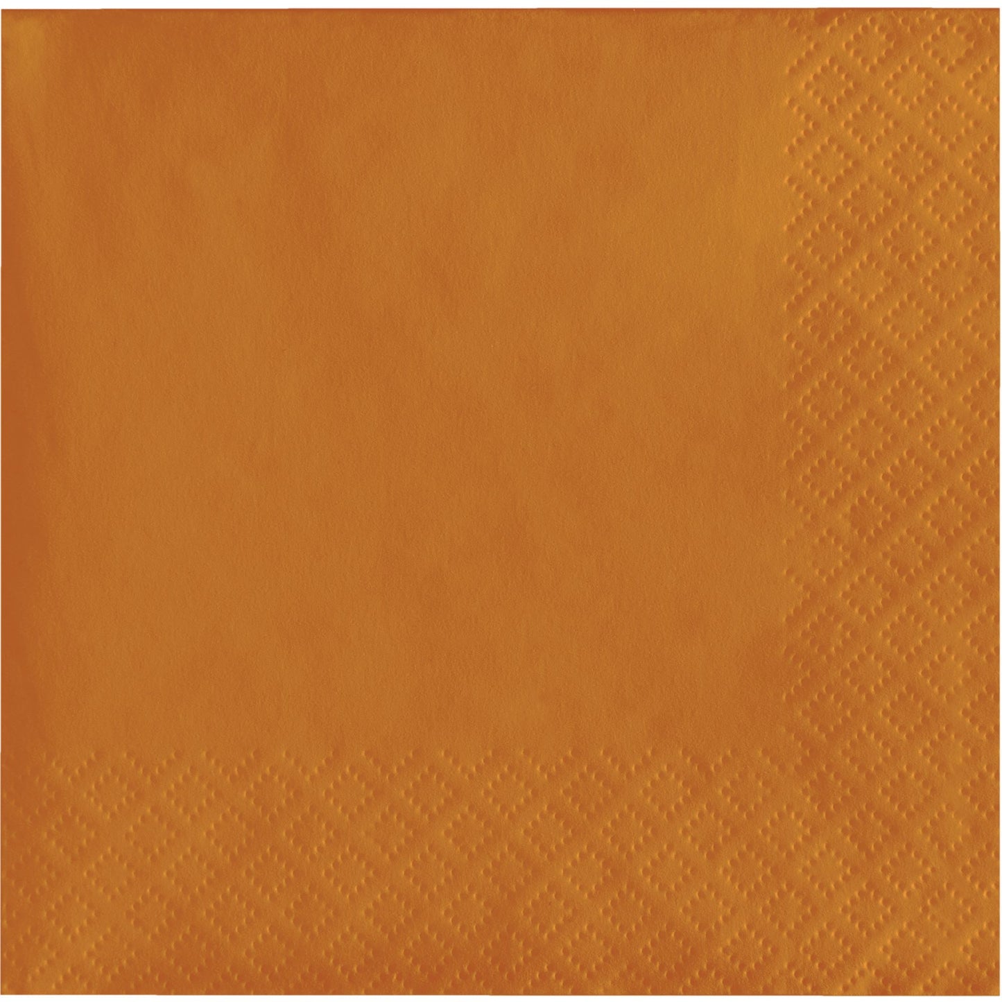 Pumpkin Spice Orange Beverage Napkins 2-Ply 600 ct