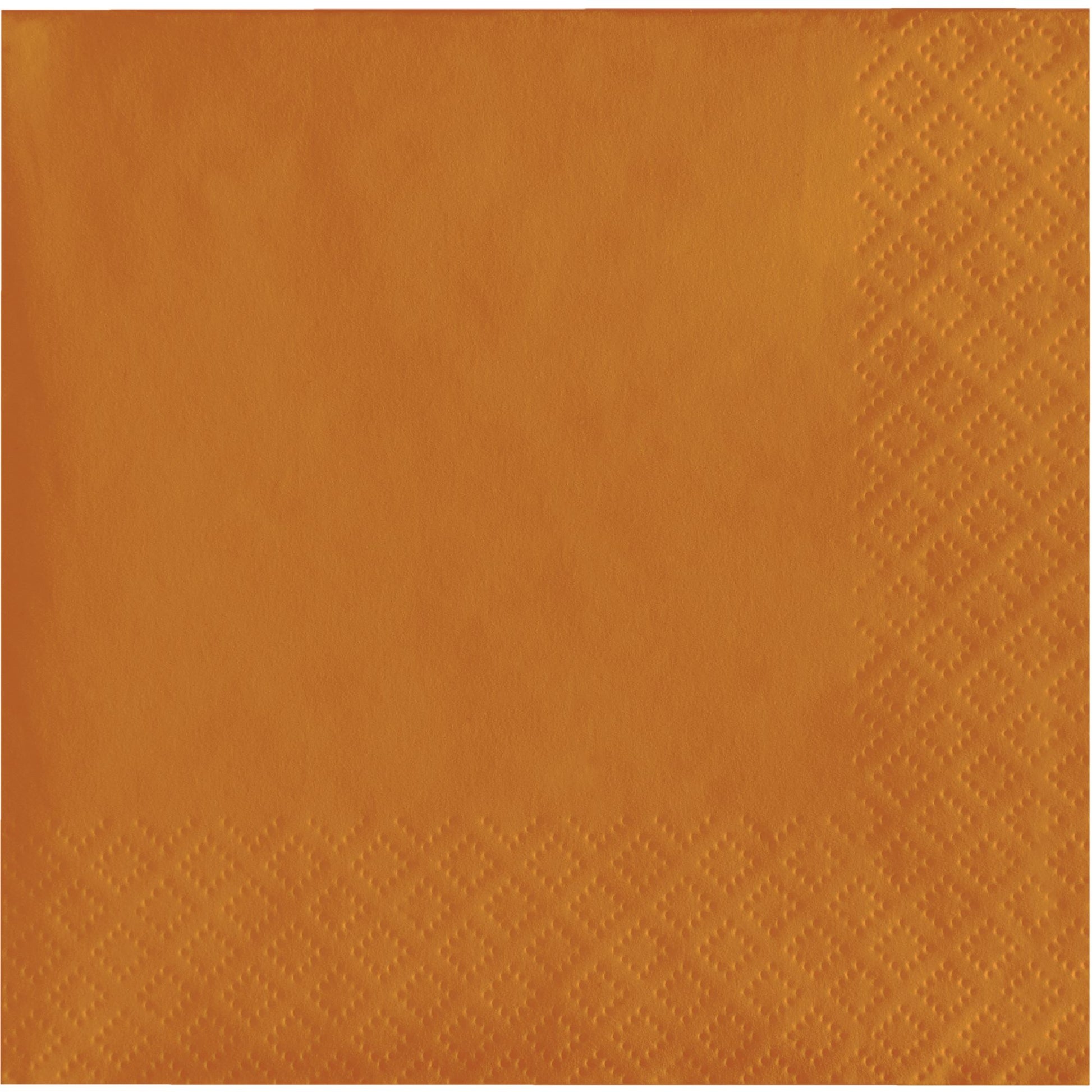 Pumpkin Spice Orange Beverage Napkins 2-Ply 600 ct