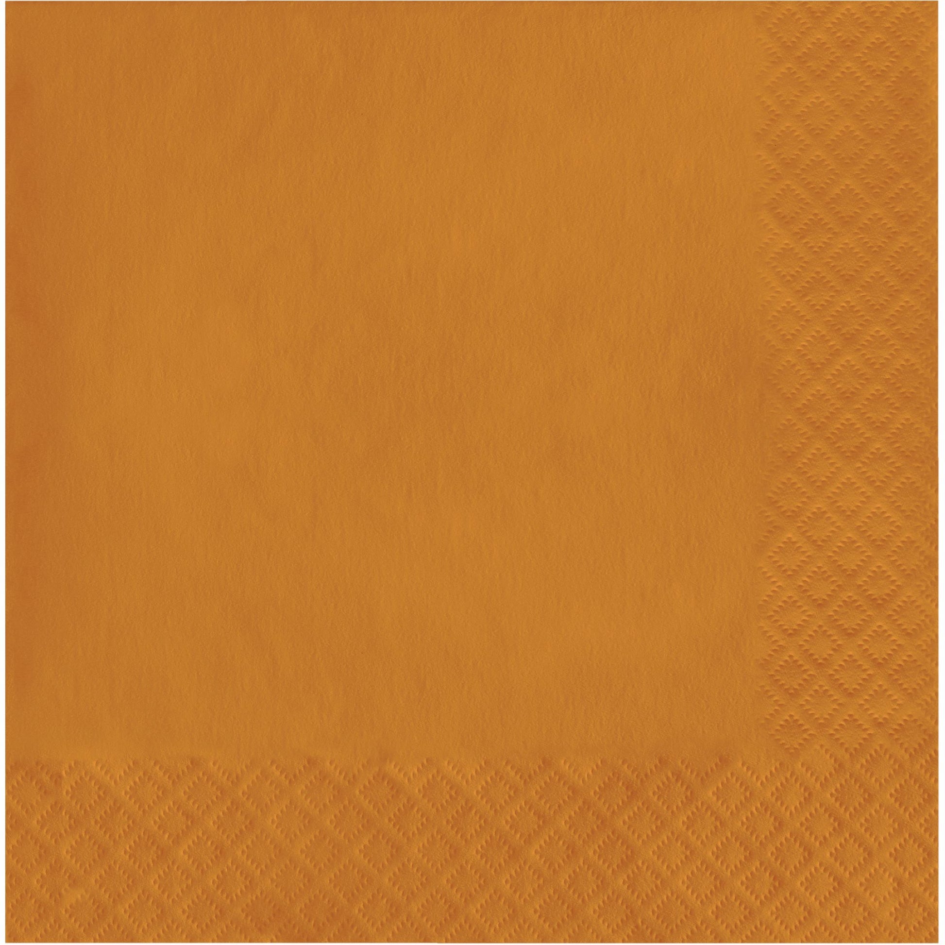 Pumpkin Spice Orange Luncheon Napkins 2-Ply 600 ct