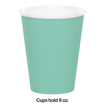 Value Friendly Fresh Mint Green 9 oz Hot & Cold Cups 96 ct