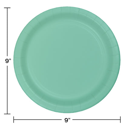 Value Friendly Fresh Mint Green Dinner Plates 96 ct