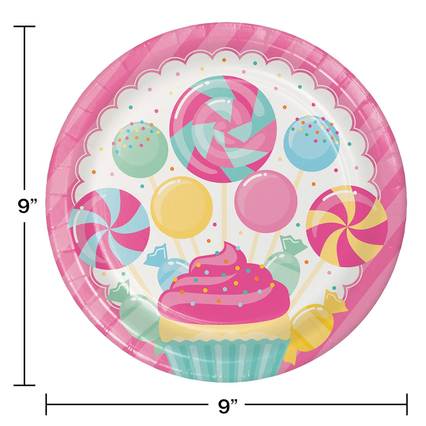Candy Bouquet Dinner Plates 96 ct