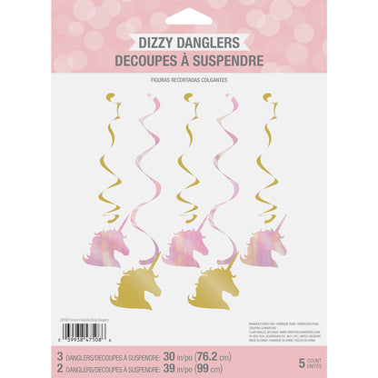 Sparkle Unicorn Dizzy Danglers 30 ct