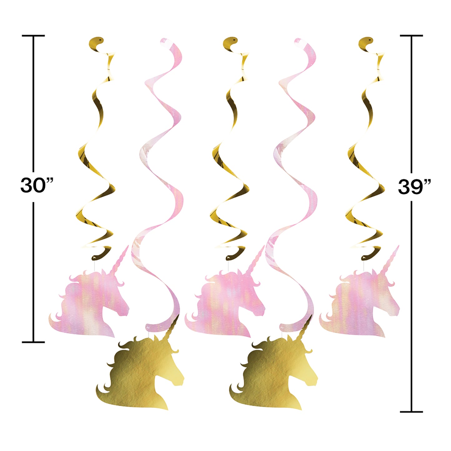 Sparkle Unicorn Dizzy Danglers 30 ct