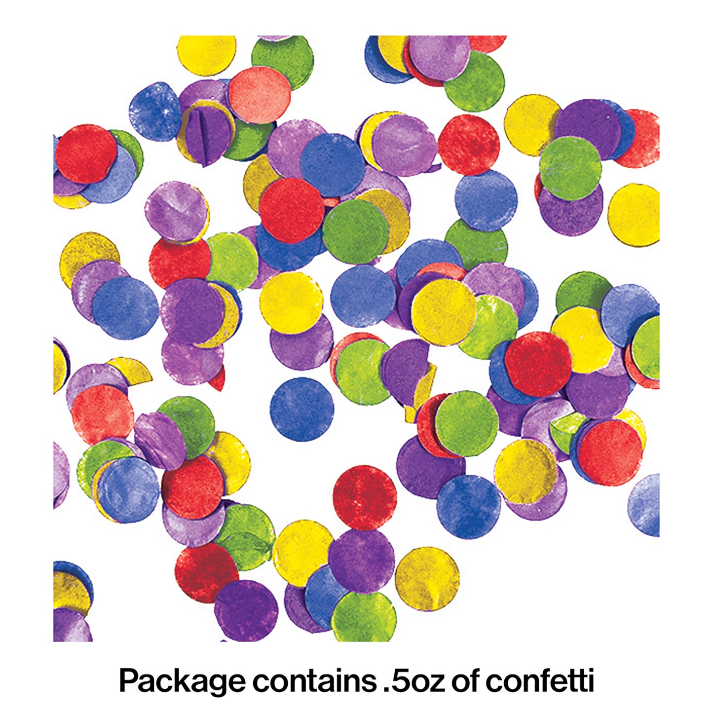 Multicolor Tissue Confetti 12 ct