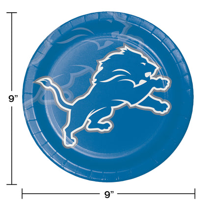 Detroit Lions Dinner Plates 96 ct