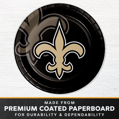 New Orleans Saints Dinner Plates 96 ct