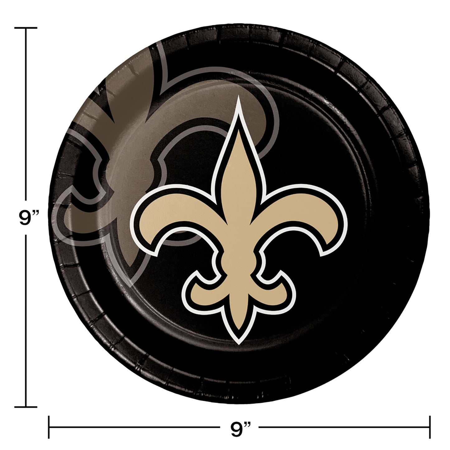 New Orleans Saints Dinner Plates 96 ct