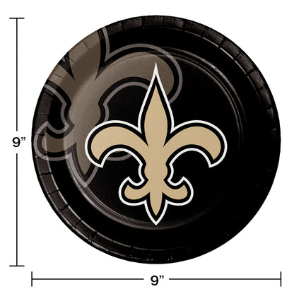 New Orleans Saints Dinner Plates 96 ct