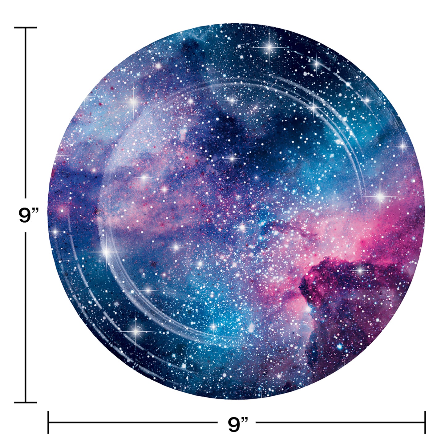 Galaxy Party Dinner Plates 96 ct