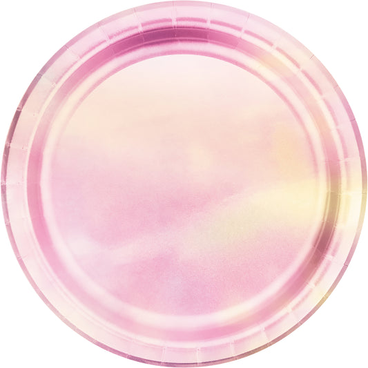 Iridescent Party Dinner Plates 96 ct