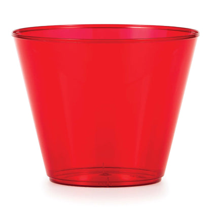 9 oz Assorted Colors Plastic Tumblers 144 ct