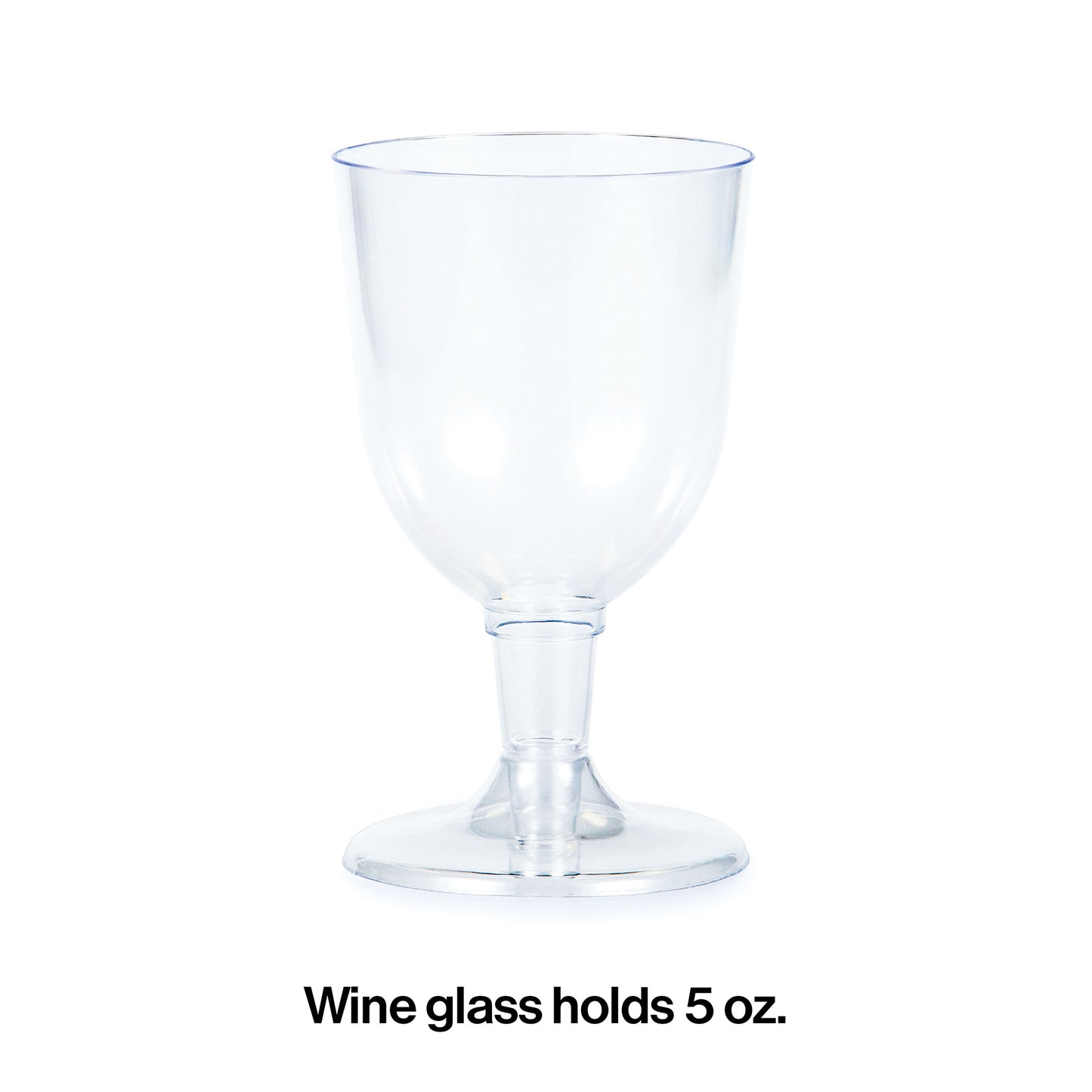 5 oz Plastic Wine Glasses 72 ct