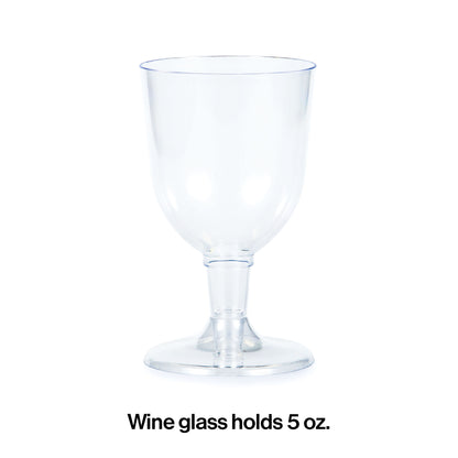 5 oz Plastic Wine Glasses 72 ct